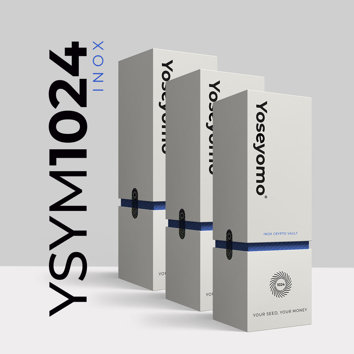 Yoseyomo YSYM1024 PACK hecho de acero inoxidable para proteger tu frase semilla ante la pérdida