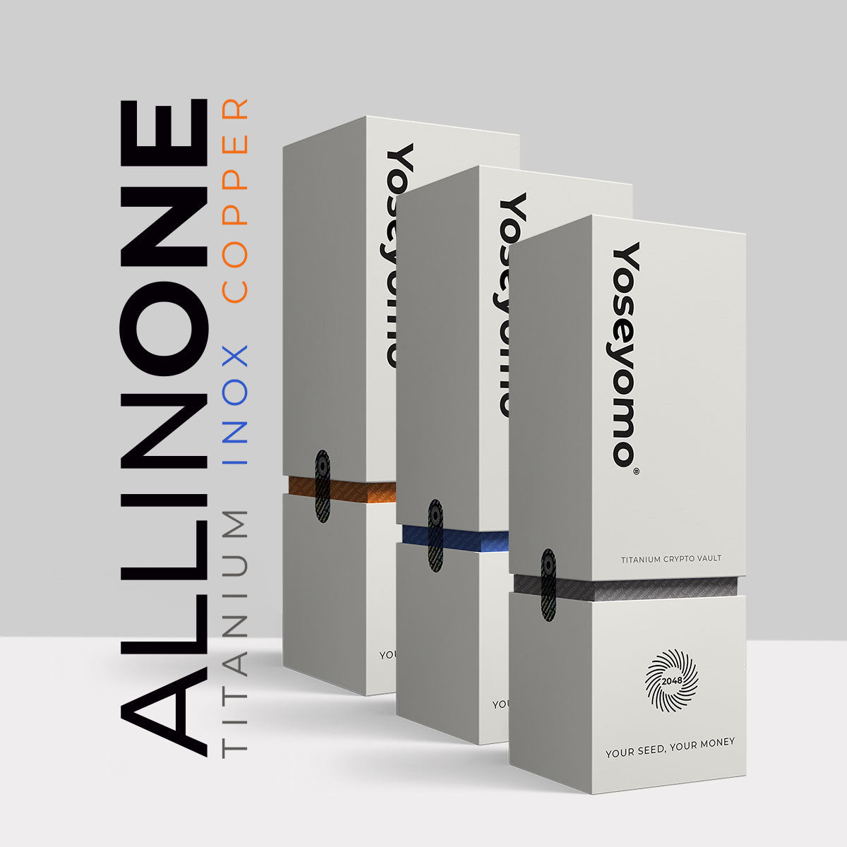 Imagen del pack Yoseyomo YSYM ALLINONE con el que proteger tus frases semilla cripto